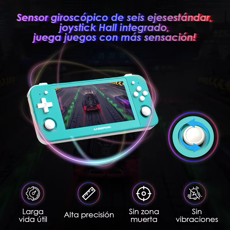 Consola portátil Android 12 Unisoc T618 Tiger, OLED de 4,95 pulgadas, con joystick Hall - Imagen 6